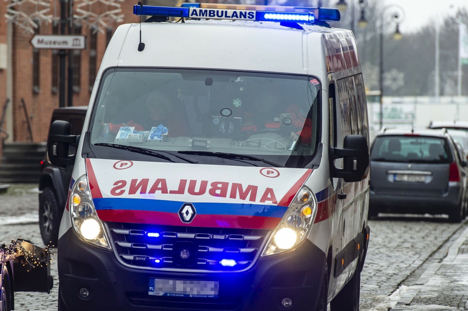 Karetka podczas pracy.