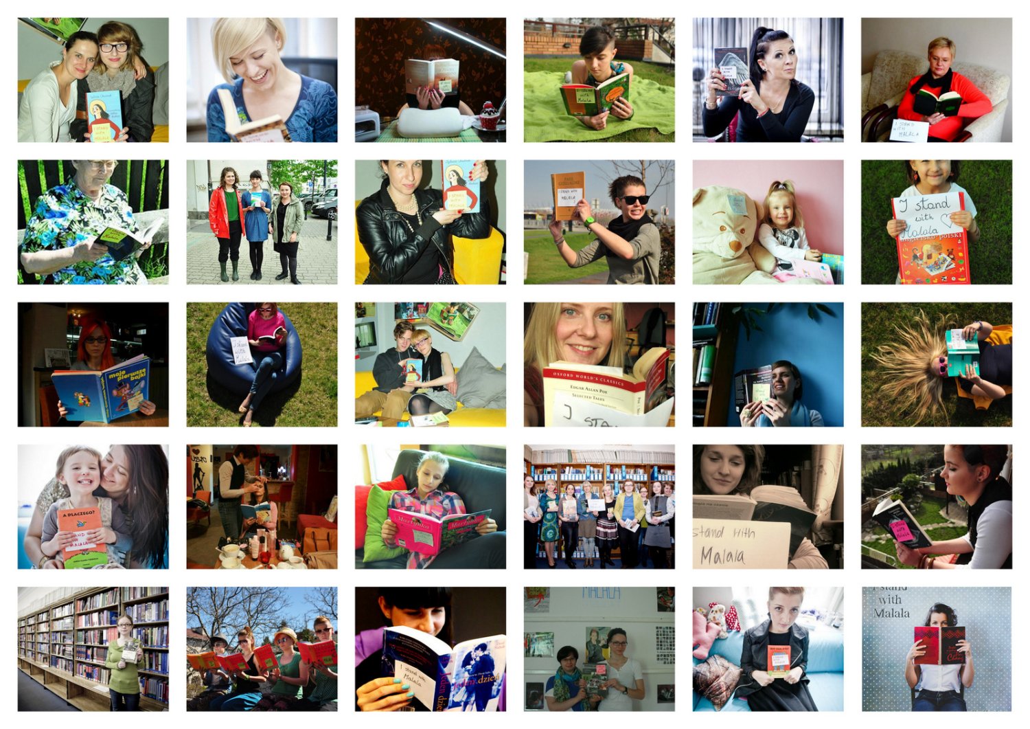 Zdjęcia z kampanii "Dziewczynka z książką"