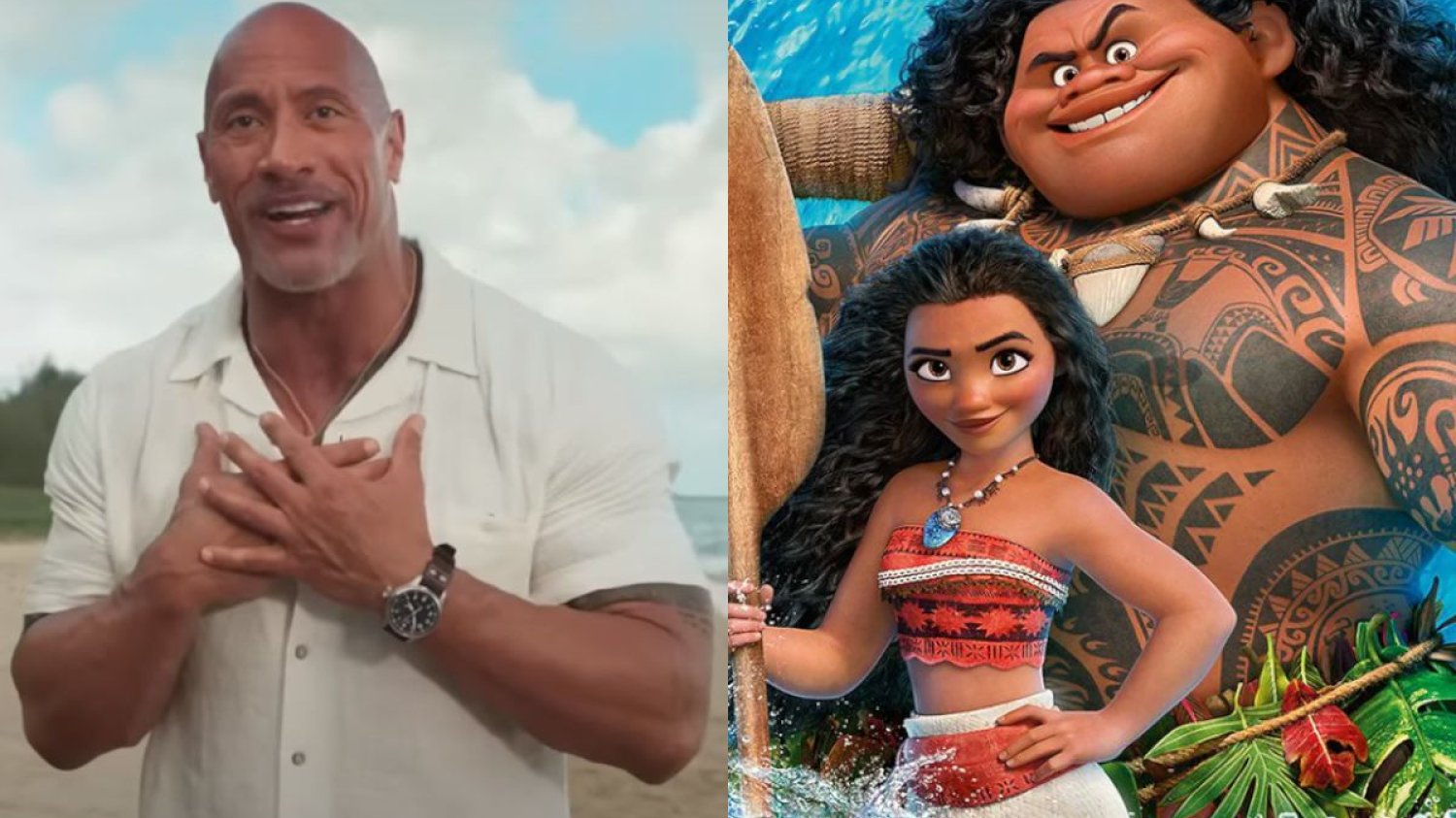 Vaiana skarb oceanu moana the rock film aktorski live-action