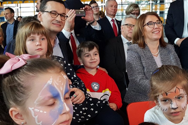 Trzecie urodziny programu 500+ w Puławach.