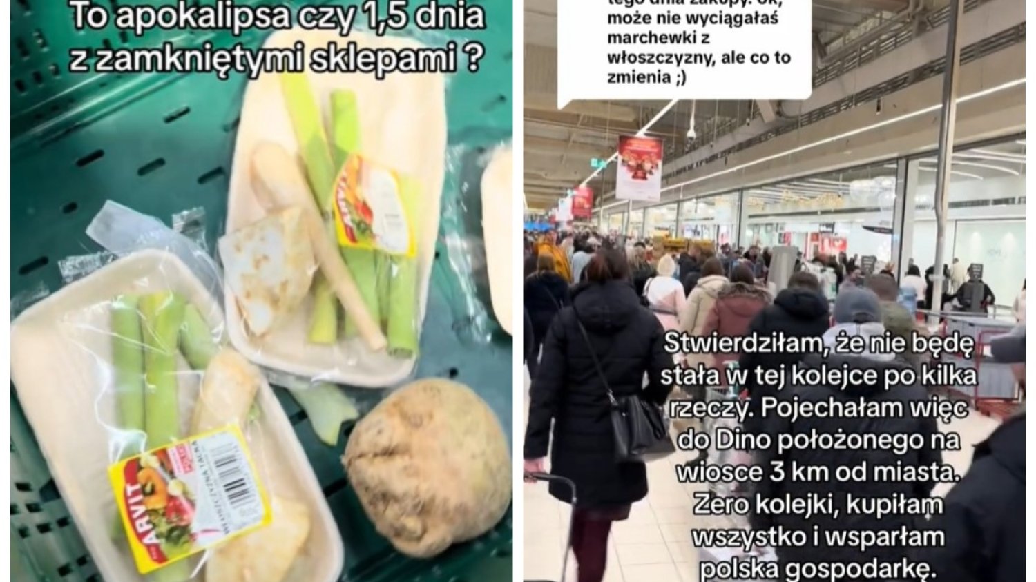 Skończyły się marchewki w markecie. Ludzie powyciągali je więc z... zapakowanej włoszczyzny