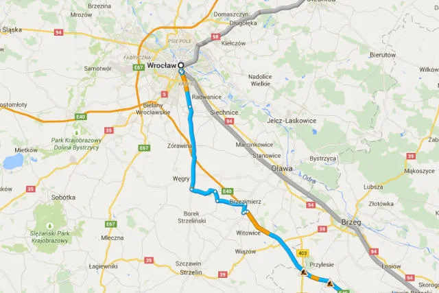 Karambol miał miejsce na autostradzie A4, na wysokości Oławy.