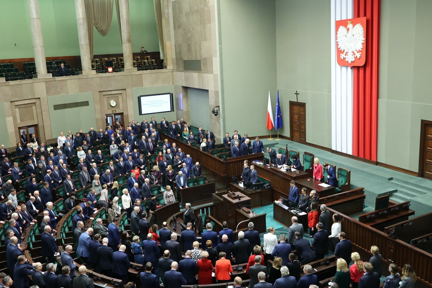 Sejm w czasie obrad.
