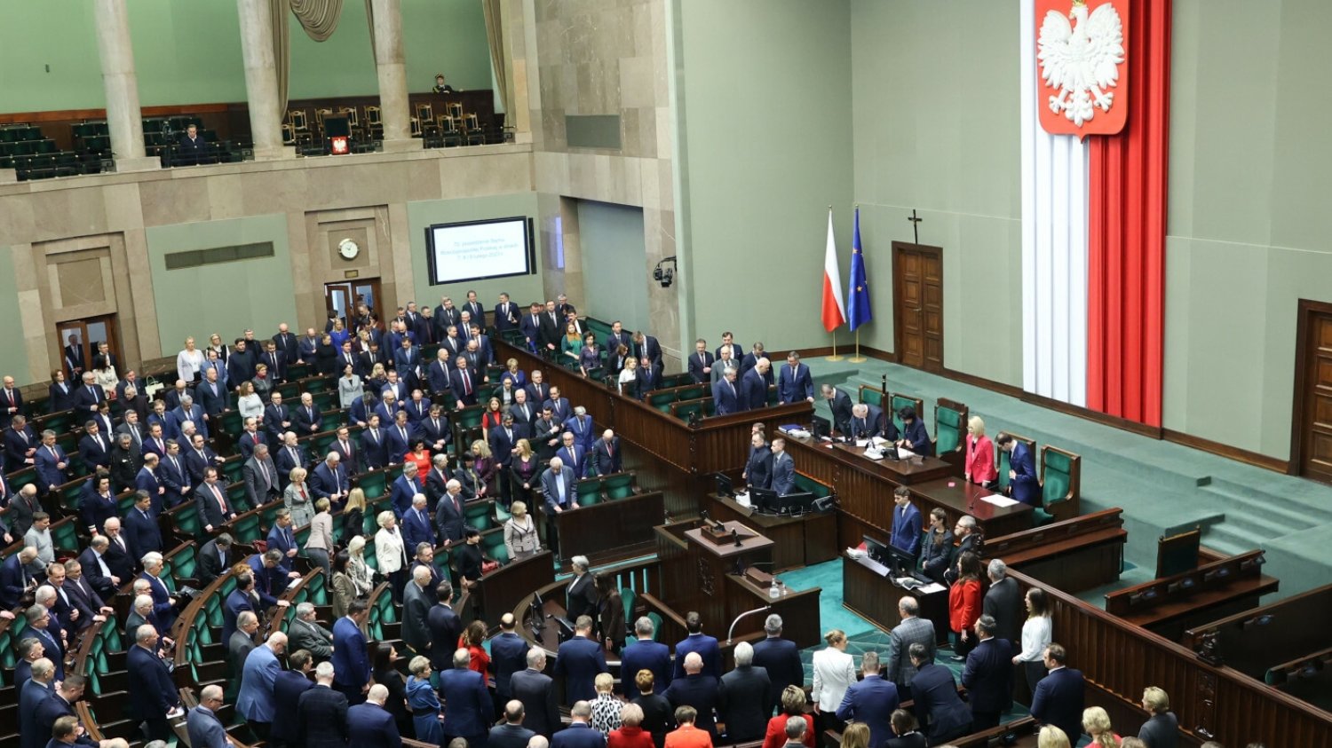 Sejm w czasie obrad.