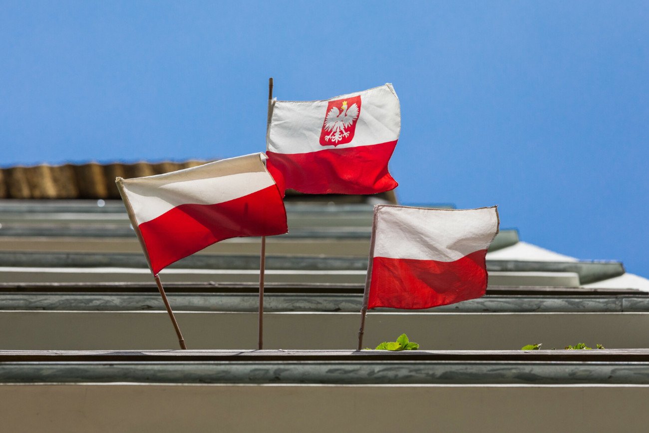 polskie flagi