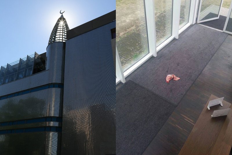 Nowy meczet w Warszawie obrzucony świńskim mięsem