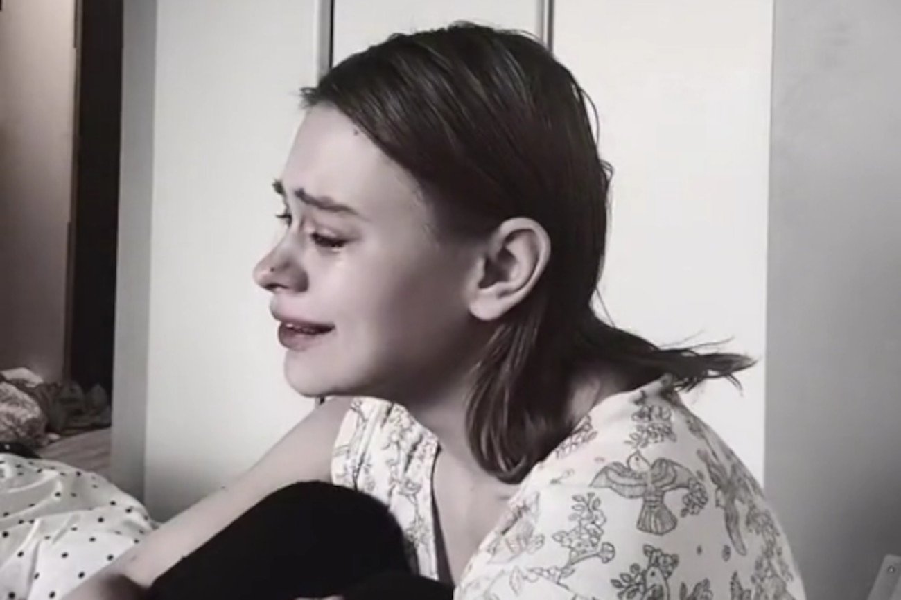 Julia Wróblewska w przejmującym nagraniu.