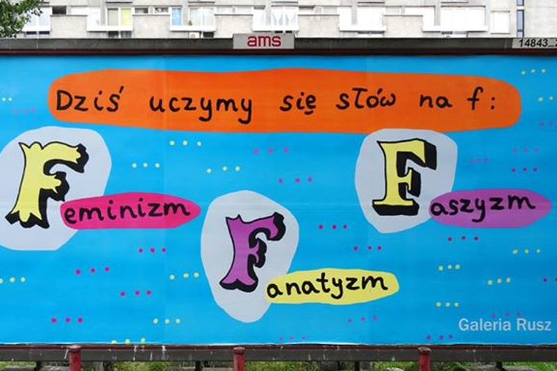 Dziś uczymy się słów na F: Feminizm, Fanatyzm, Faszyzm.