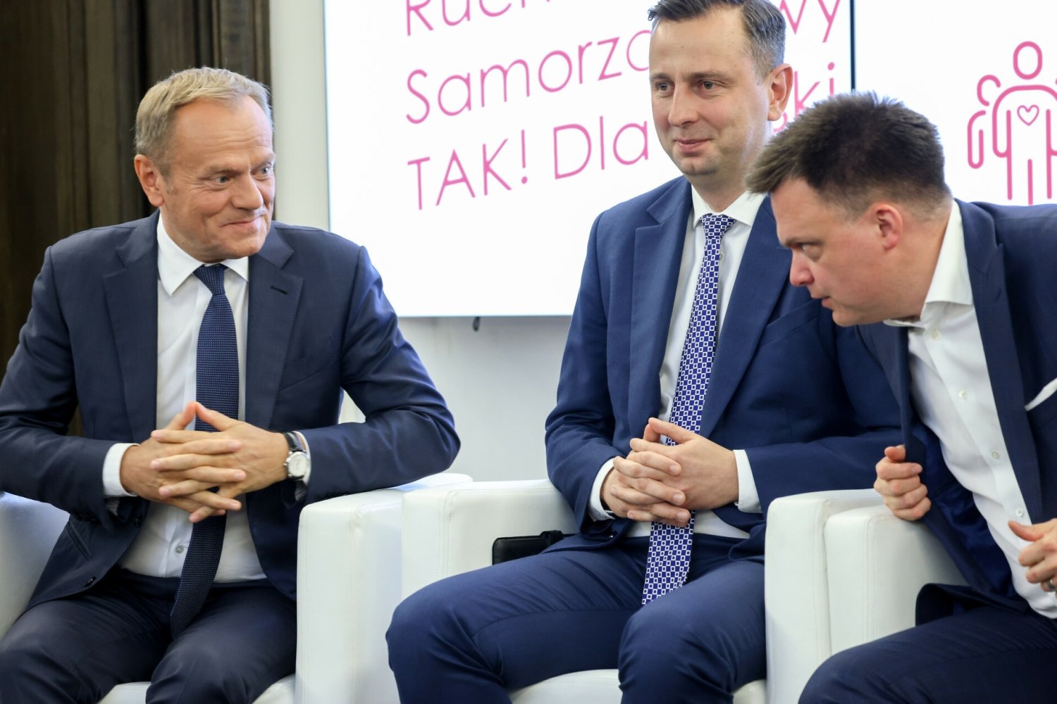 Liderzy KO, PSL i Polska 2050 razem.