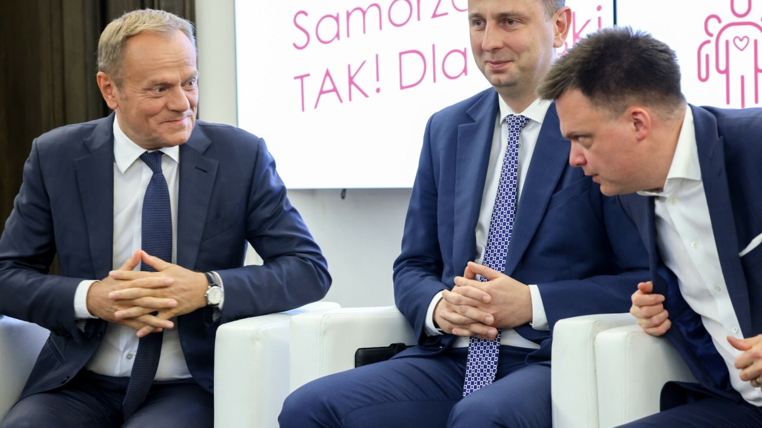 Liderzy KO, PSL i Polska 2050 razem.