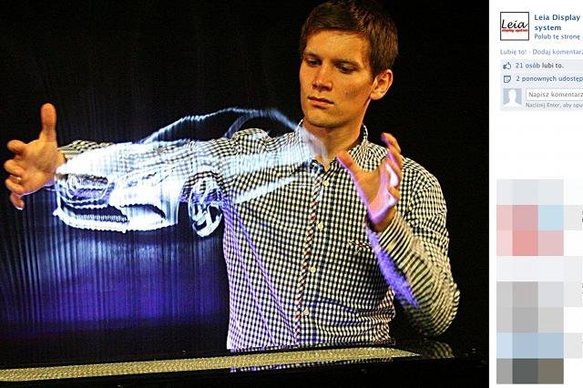 Leia Display System wyświetla obrazy w powietrzu