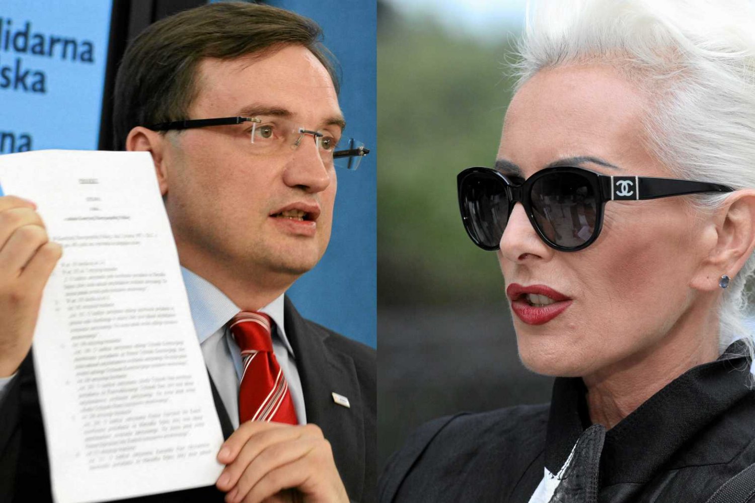 Zbigniew Ziobro i Olga J. Kora