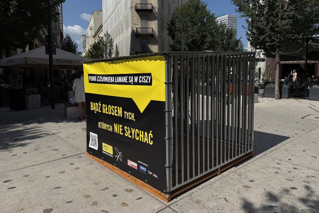 To nie dzieje się tutaj, ale dzieje się teraz. Warszawa solidarna z więźniami sumienia w Białorusi