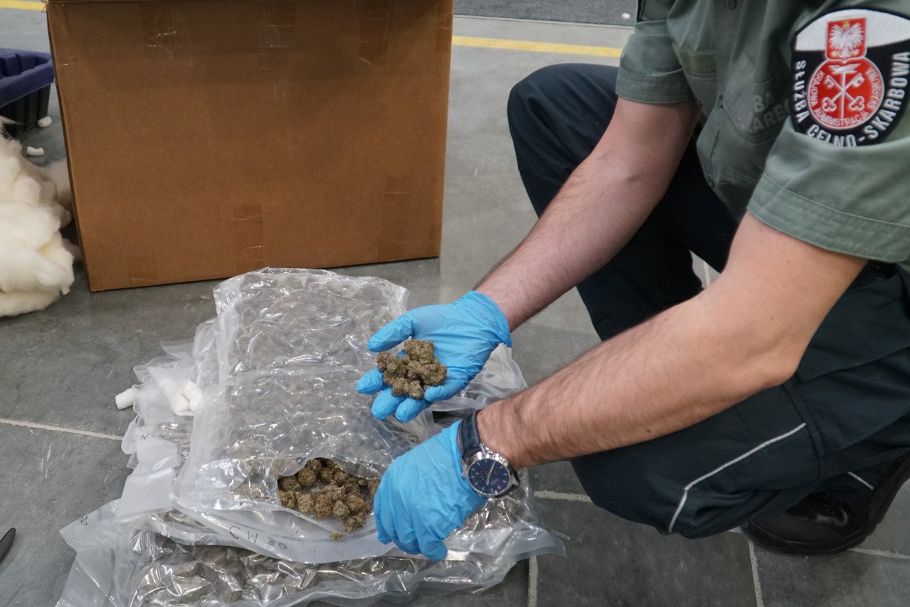 Na lotnisku w Warszawie przejęto ponad 30 kg narkotyków. Ich wartość to ponad pół miliona zł