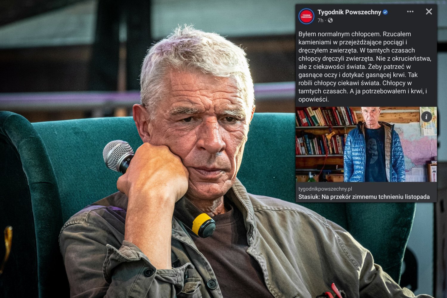 andrzej stasiuk afera felieton cytaty zwierzęta