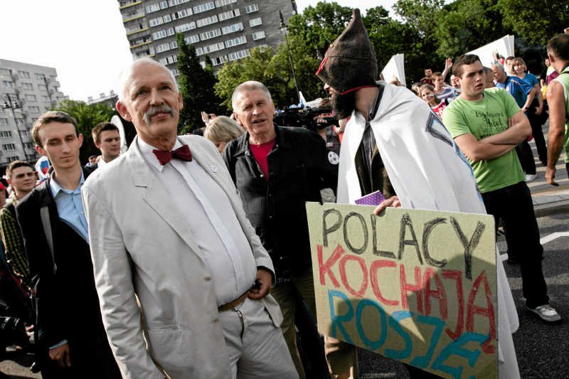 Korwin-Mikke tłumaczy się z występu w rosyjskim radiu.