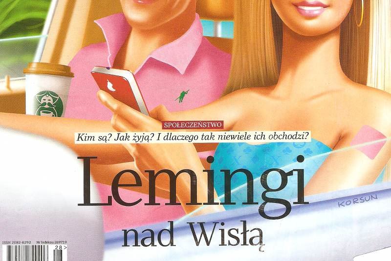 Fragment okładki "Uważam Rze" z "Alfabetem leminga"