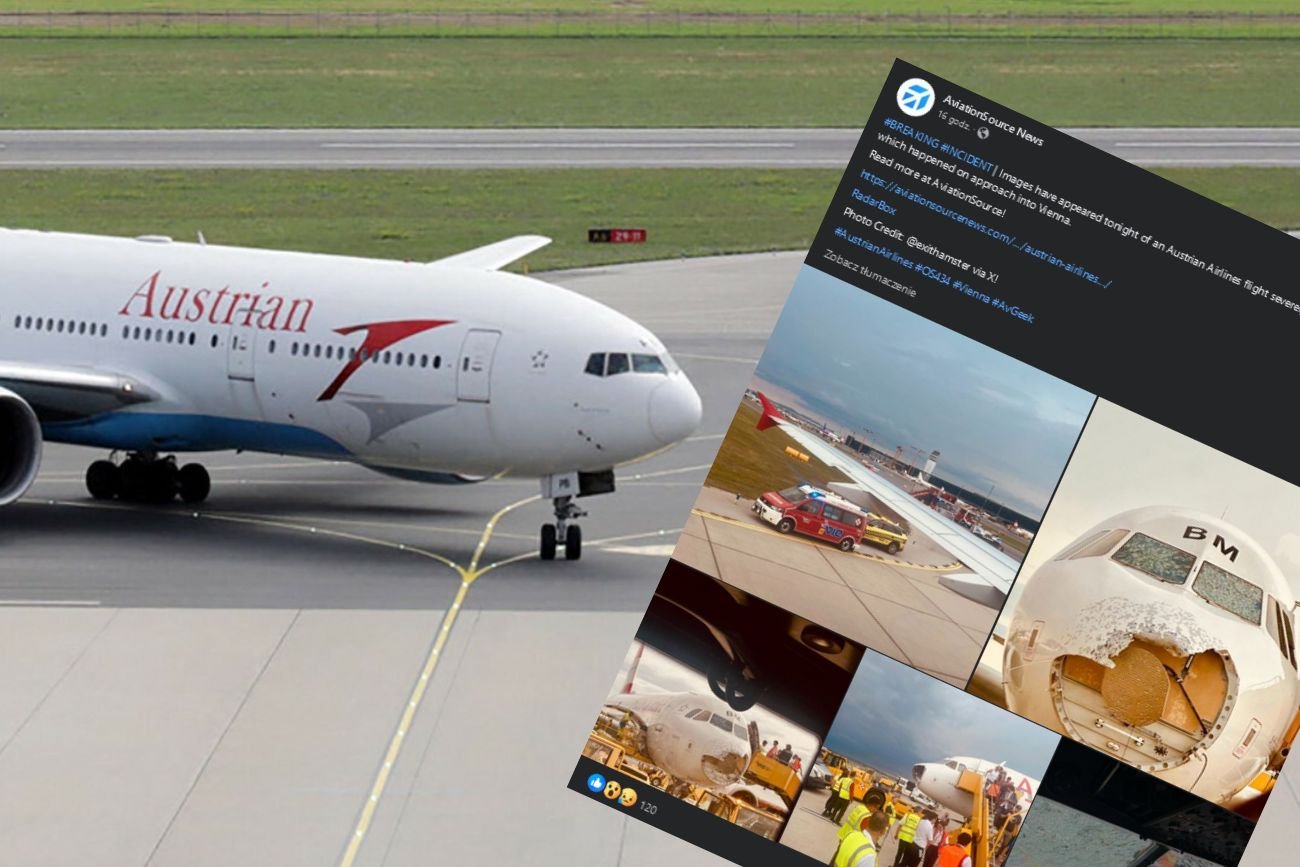 Samolot Austrian Airlines wpadł w burzę. Załoga prosiła o pomoc