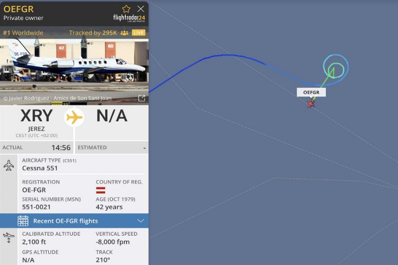 Prywatny odrzutowiec rozbił się w Bałtyku. Cessna 551 leciała do Kolonii