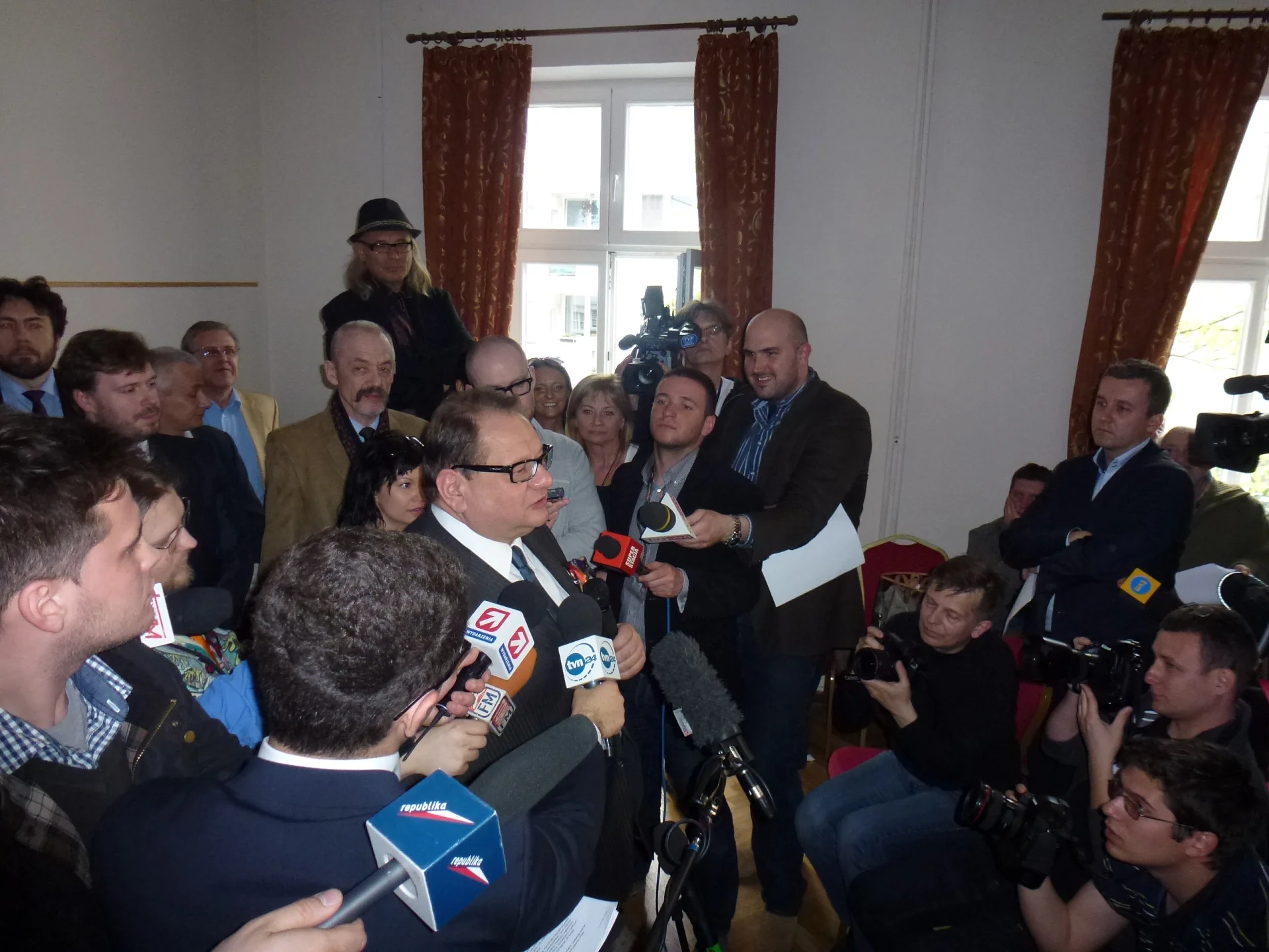 Konferencja prasowa Ryszarda Kalisza