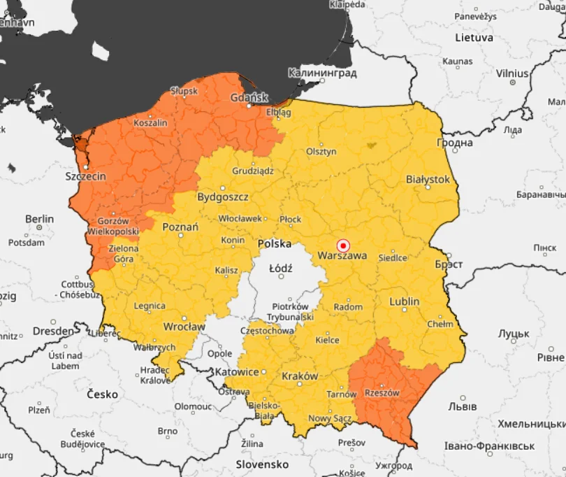 Wydano żółte i czerwone alerty. IMGW mówi, gdzie nadciągają ulewy i burze Wydano żółte i czerwone alerty. IMGW mówi, gdzie nadciągają ulewy i burze
