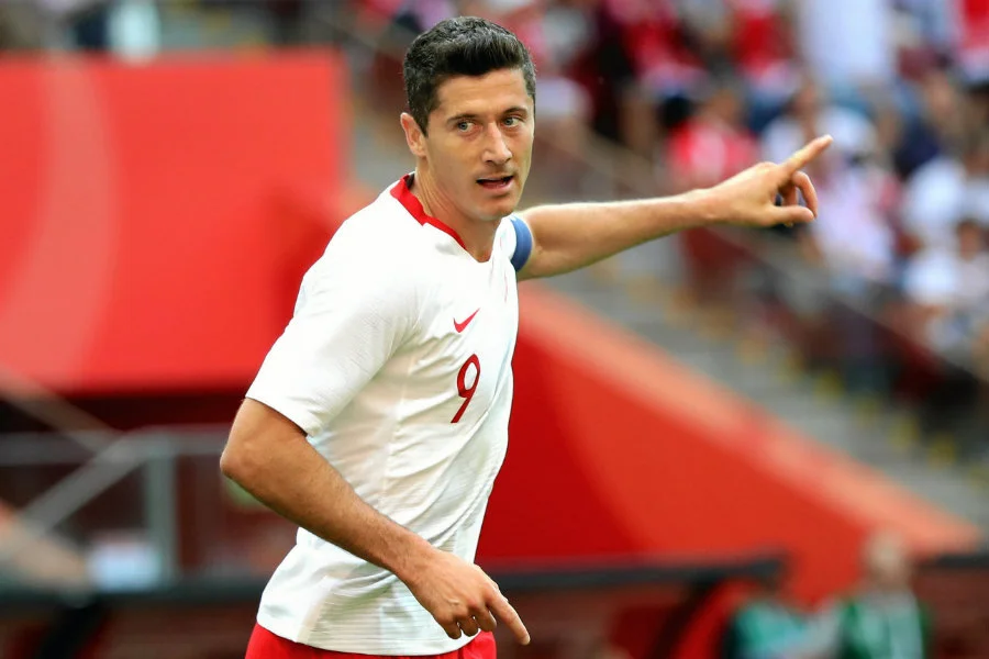 Robert Lewandowski strzelił w meczu z Litwą dwie bramki.
