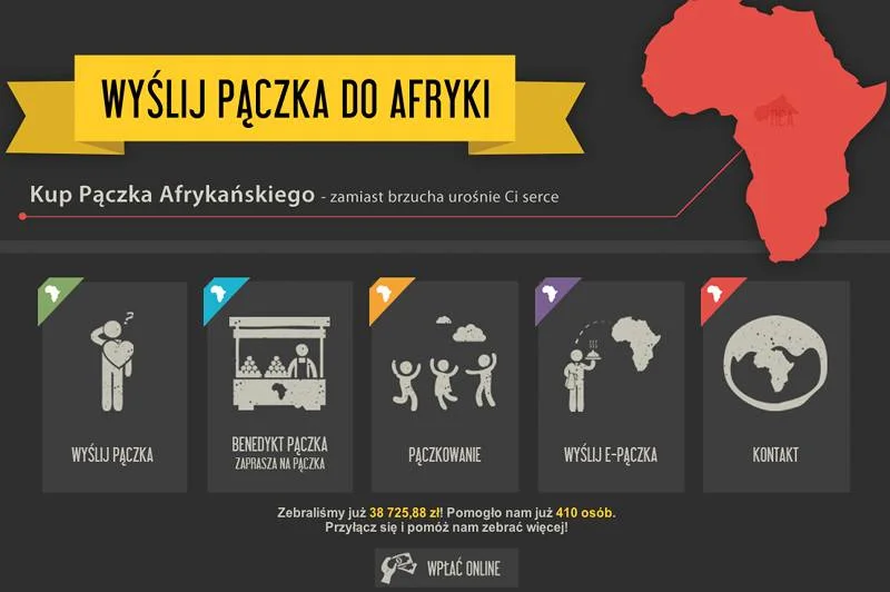 o akcji "wyślij pączka do Afryki"
