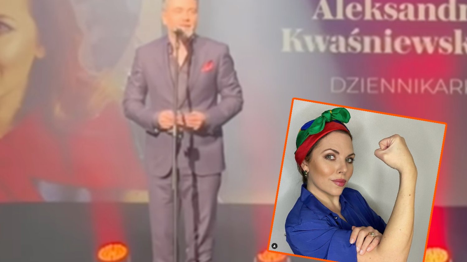 Badach odebrał nagrodę za Kwaśniewską. Nagranie robi furorę w sieci [WIDEO]