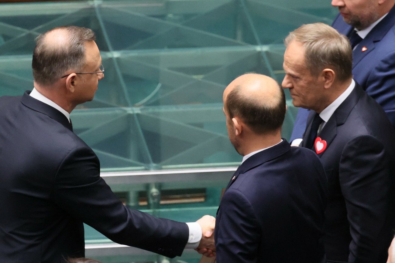 Prezydent Andrzej Duda i premier Donald Tusk