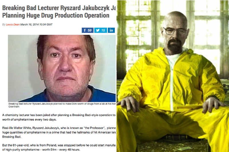 Polski nauczyciel jak Walter White z "Breaking Bad"