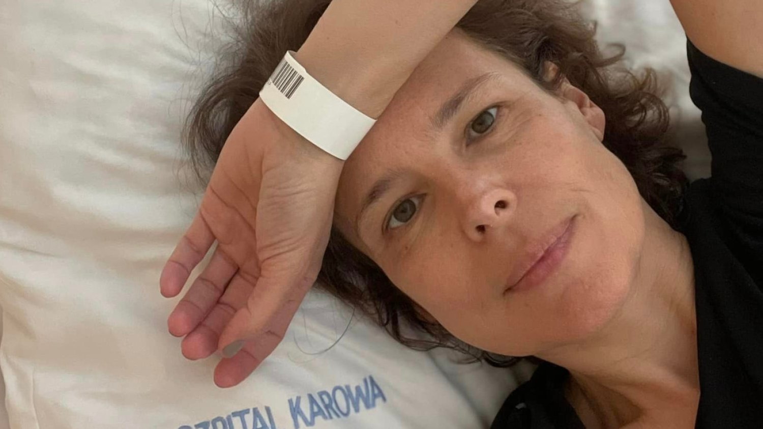 Agata Passent w szpitalu.