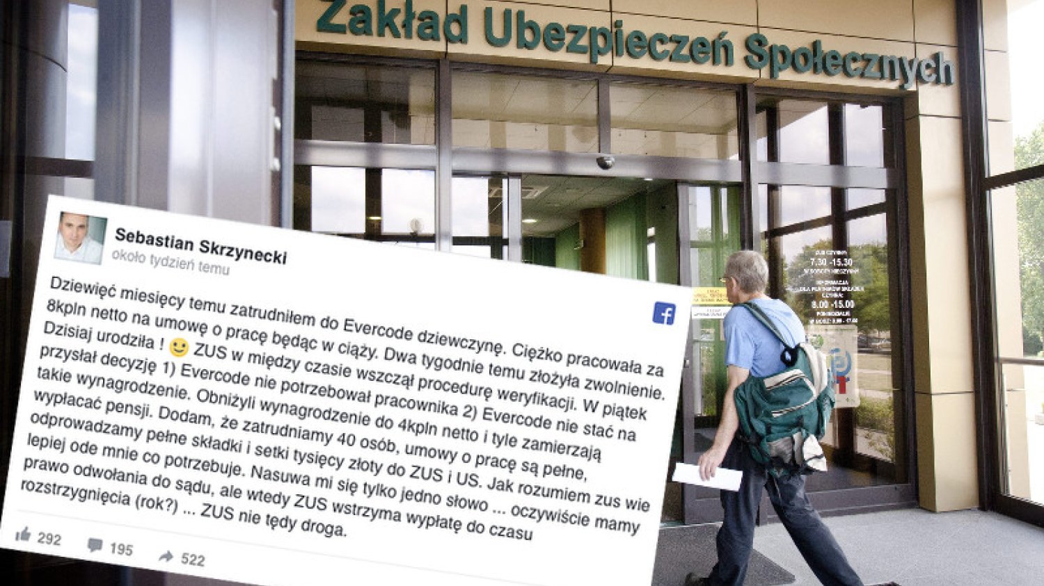 ZUS wyjaśnia aferę z matką, której obniżono zasiłek chorobowy z 8 do 4 tys. złotych.