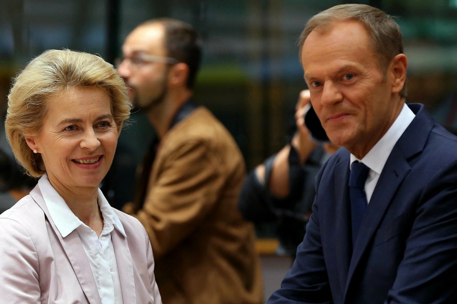 Lider PO Donald Tusk spotkał się z przewodniczącą Komisji Europejskiej Ursulą von der Leyen i kilkoma europejskimi premierami.