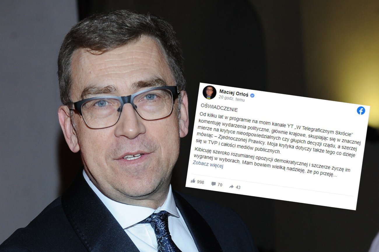 Maciej Orłoś rezygnuje z udziału w Campus Polska Przyszłości. W swoim stylu skomentował aferę ze Sroczyńskim.Maciej Orłoś rezygnuje z udziału w Campus Polska Przyszłości. W swoim stylu skomentował aferę ze Sroczyńskim.