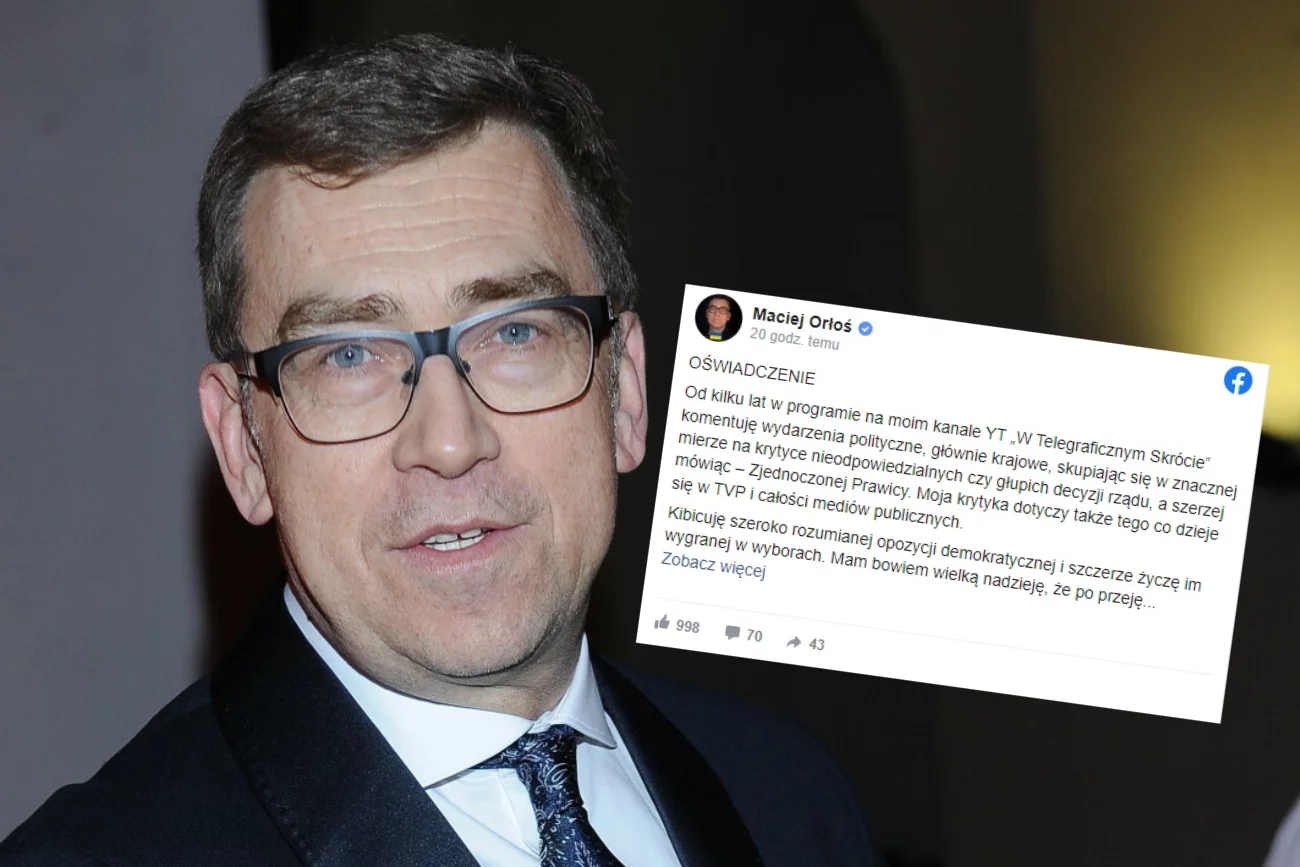 Maciej Orłoś rezygnuje z udziału w Campus Polska Przyszłości. W swoim stylu skomentował aferę ze Sroczyńskim.Maciej Orłoś rezygnuje z udziału w Campus Polska Przyszłości. W swoim stylu skomentował aferę ze Sroczyńskim.