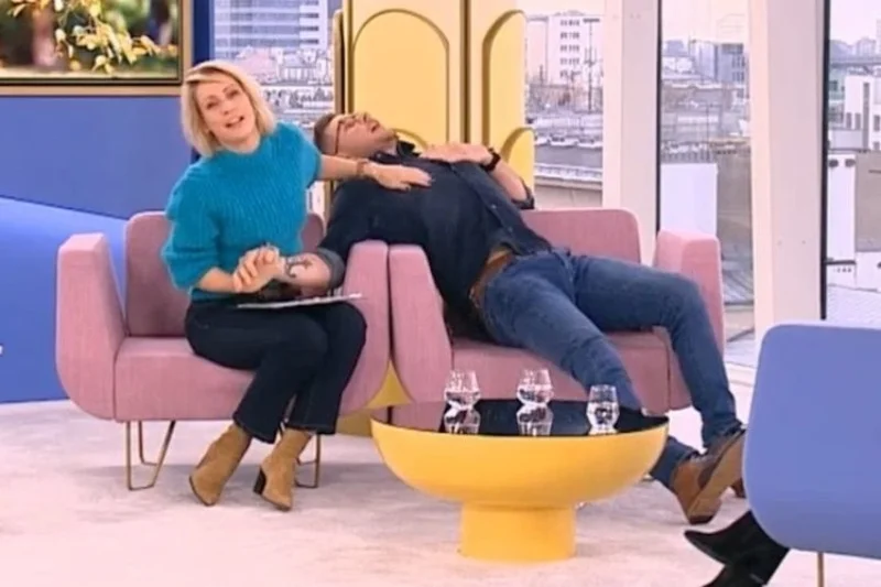Filip Chajzer symulował atak paniki w studiu "Dzień dobry TVN".