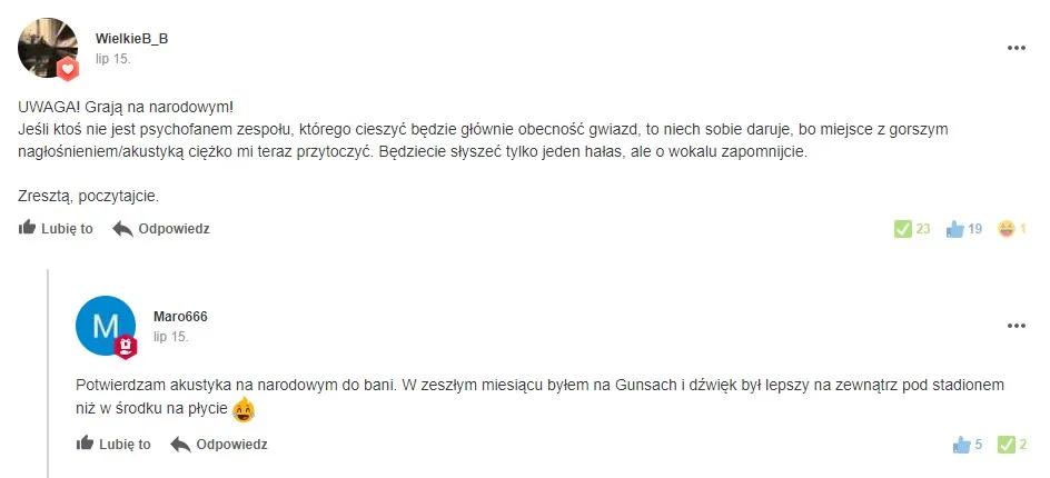 stadion pge narodowy naglosnienie koncerty stadion pge narodowy naglosnienie koncerty dlaczego jest zla akustyka
