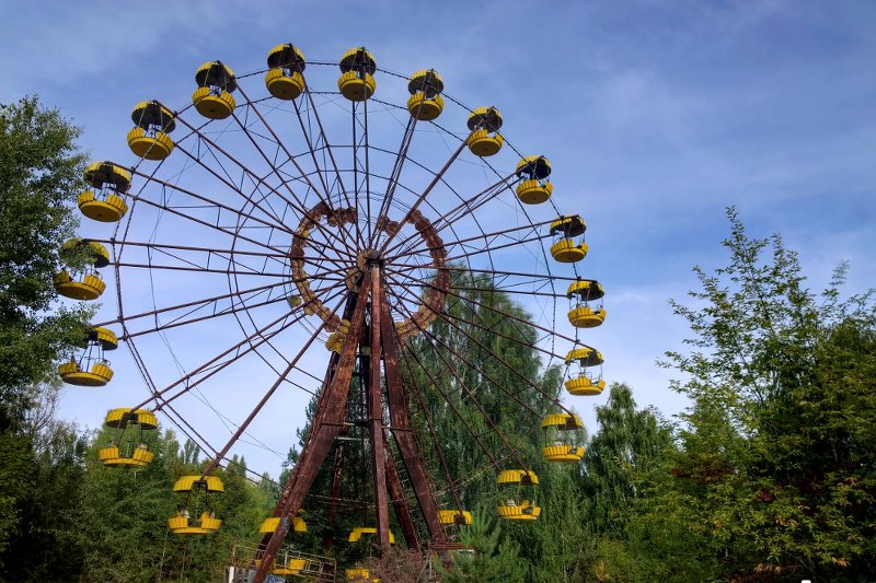 Wesołe miasteczko w centrum Prypeci