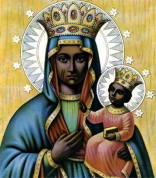 Erzulie Dantor, haitańska bogini czczona na podobieństwo Matki Boskiej Częstochowskiej.