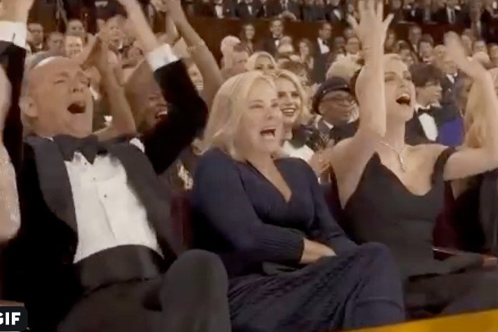 Publiczność nie była zadowolona z tego, jak na scenie potraktowano twórców Parasite.