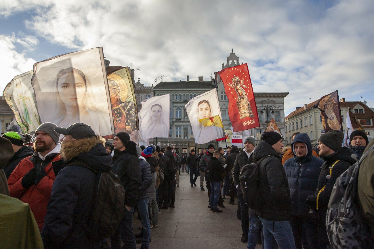 Wojownicy Maryi podczas ogólnopolskiego spotkania w Bydgoszczy.