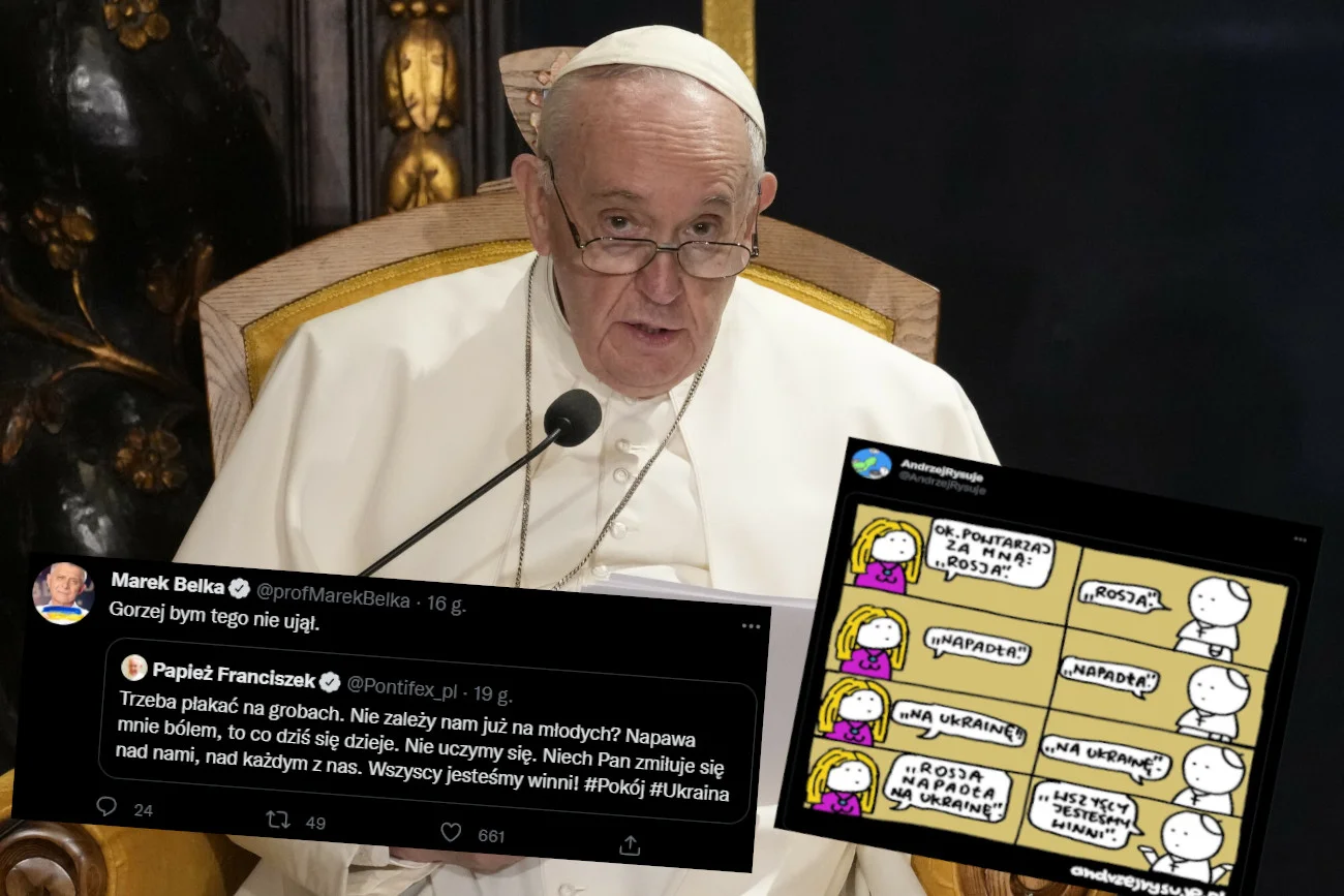 Papież Franciszek zabrał głos na temat wojny w Ukrainie