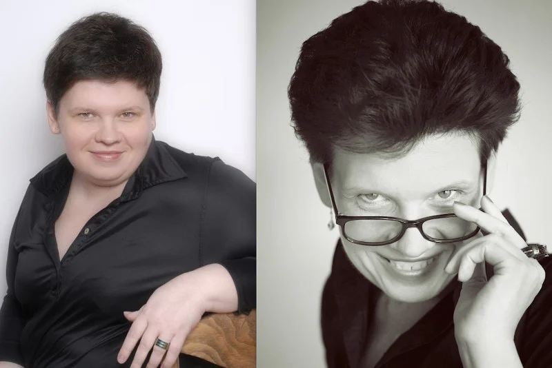Magdalena Gajda, Rzecznik Praw Osób Chorych na Otyłość.
Z lewej przed leczeniem otyłości, z prawej zdjęcie aktualne.