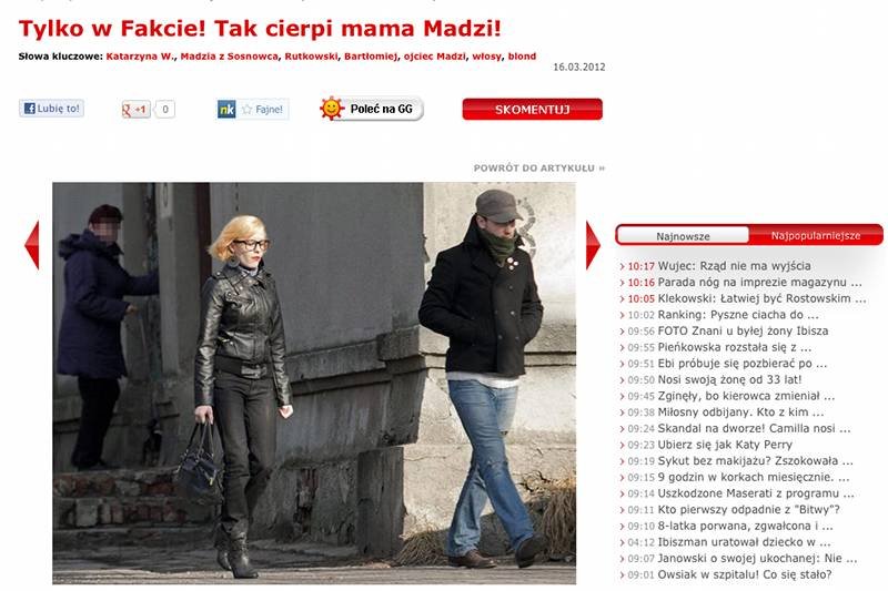 Katarzyna Waśniewska i jej mąż Bartek na ulicach Sosnowca.