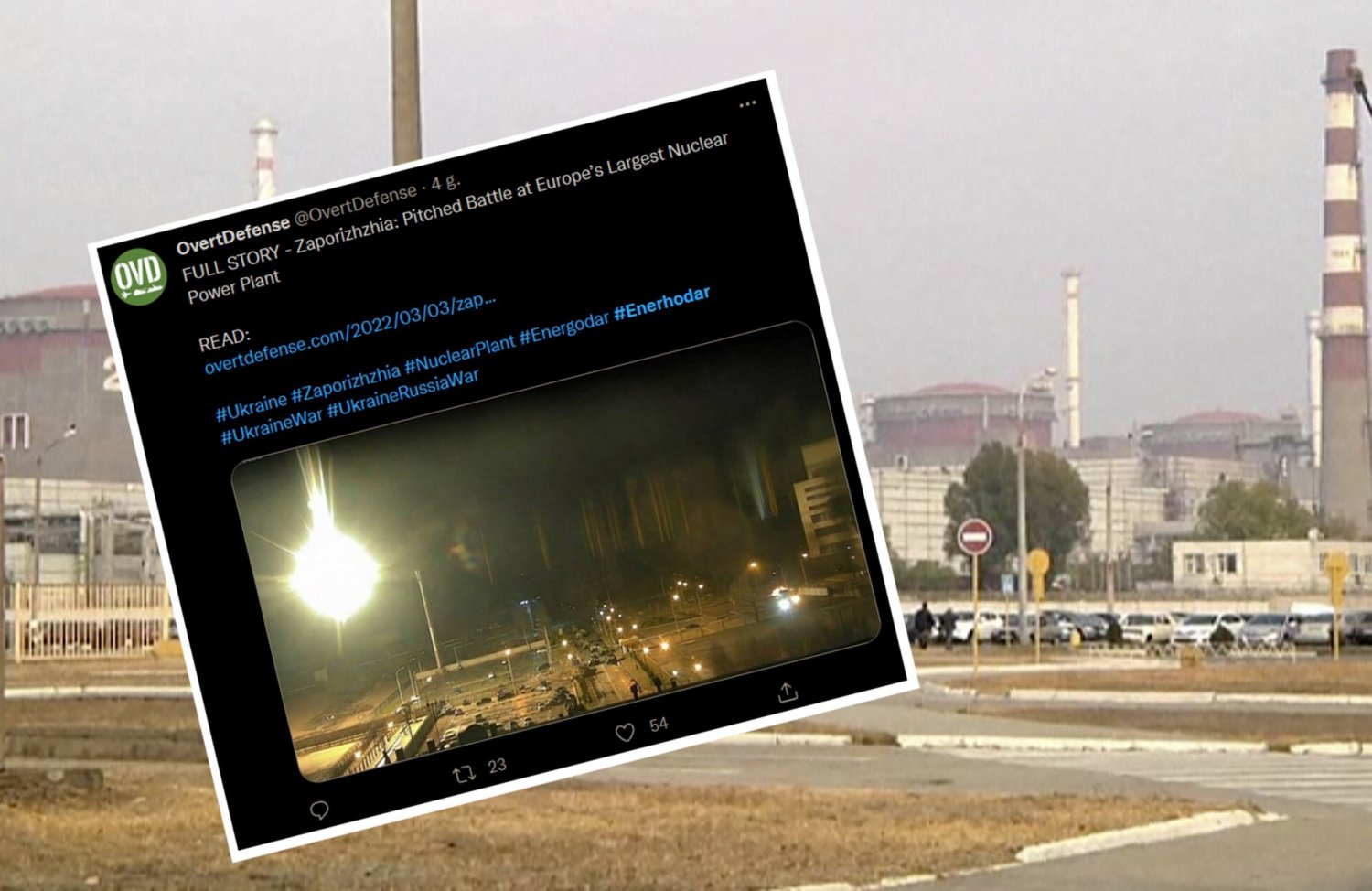 W piątek doszło do ataku na elektrownię atomową Zaporoże.