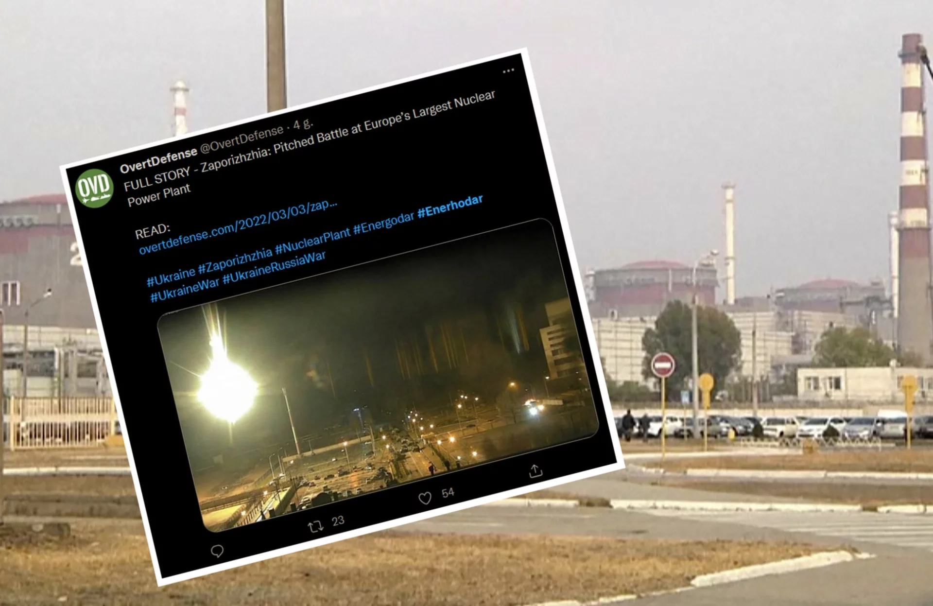 W piątek doszło do ataku na elektrownię atomową Zaporoże.