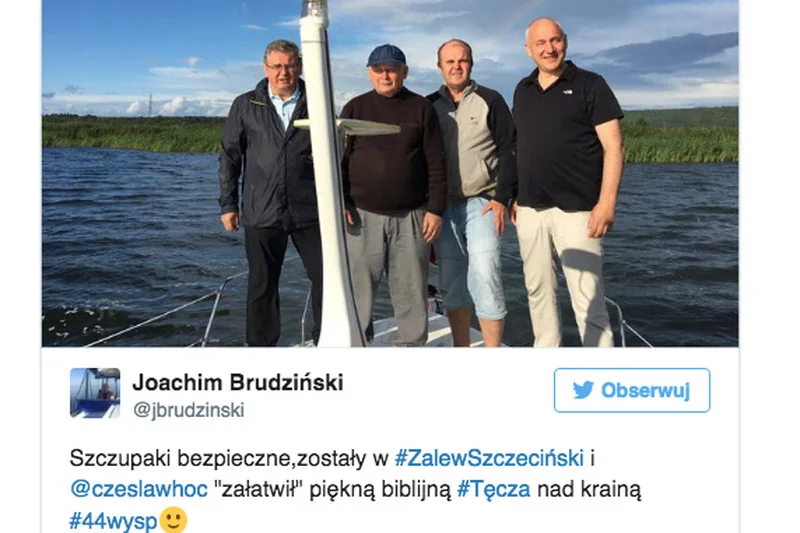 W tym roku prezes PiS nie zabrał na szczupaki Joachima Brudzińskiego