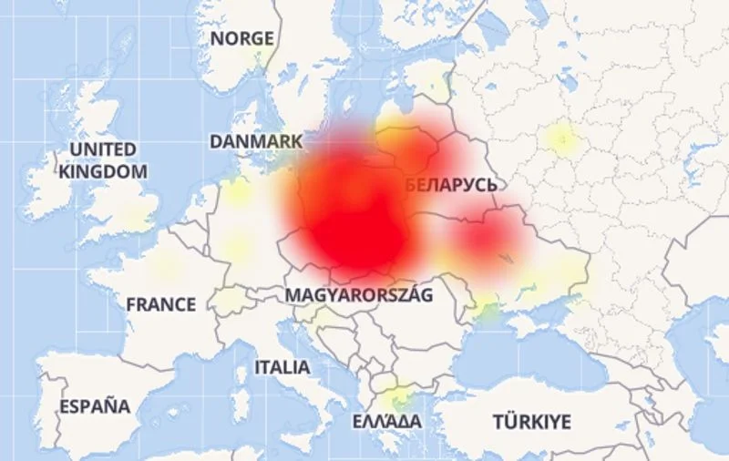Problem z Facebookiem w Polsce.