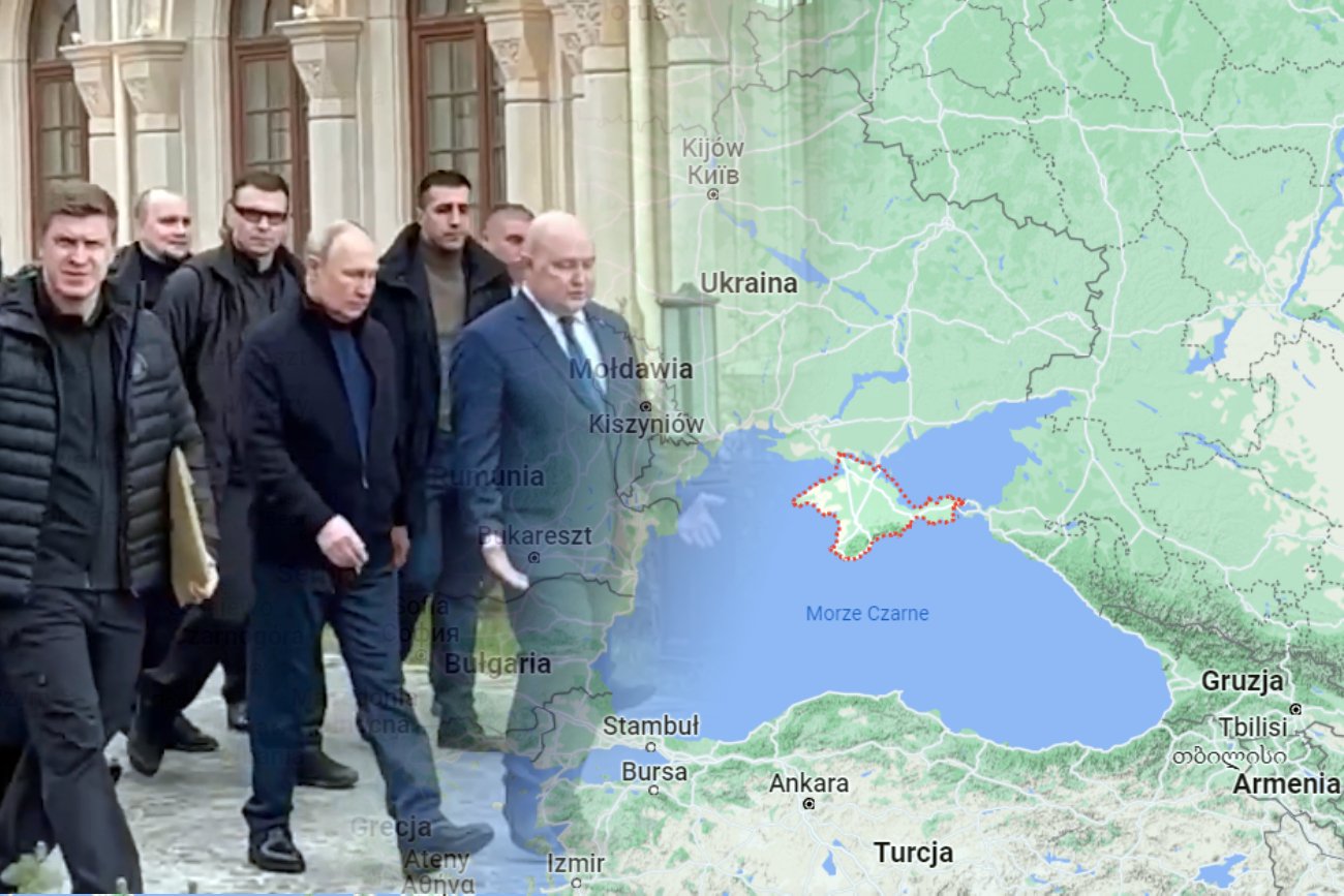 Władimir Putin niespodziewanie wizytuje Krym. Są nagrania dyktatora Rosji. Władimir Putin na Krymie.