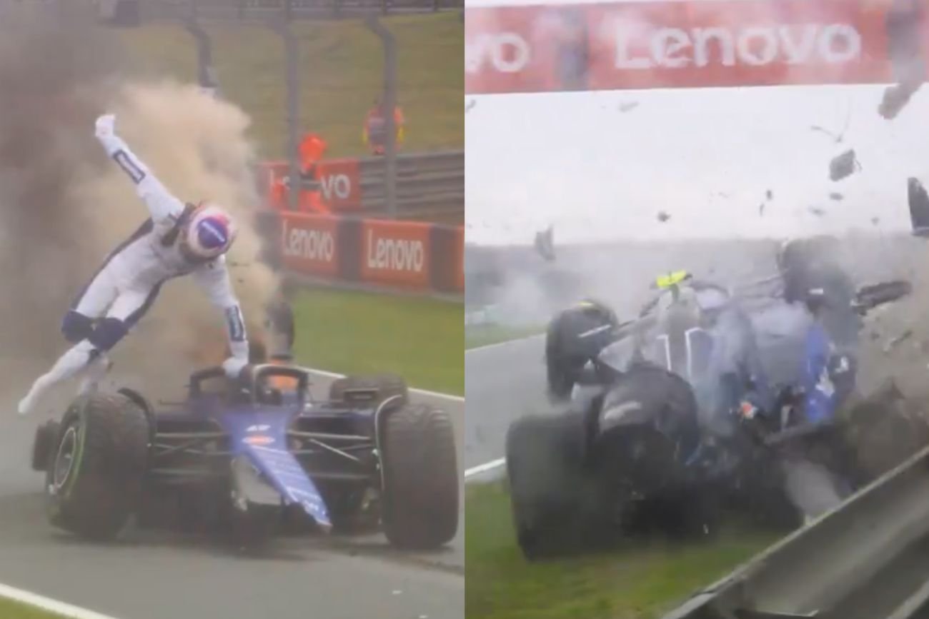 Fatalny wypadek podczas treningu przed GP Holandii. Bolid stanął w ogniu, kierowca musiał uciekać.